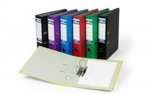Image of Rexel Elite Lever Arch File A4 Black PK10