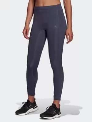 Image of adidas Fastimpact Running 7/8 Tights, Blue Size XL Women