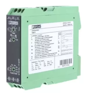 image of Phoenix Contact 2866161 Timer Relay, Multifunction, 0.05S-100H