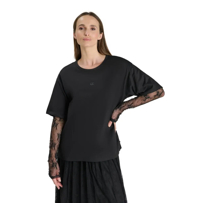 Image of Le Temps des cerises Womens T-Shirt Le Temps des cerises Bill Noir Female XS