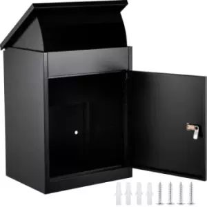 Image of Large Post Box Letter Mail Parcel Package Drop Box Outdoor Wall Mounted W/ Keys