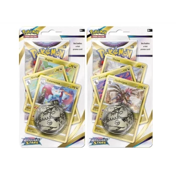Image of Pokemon TCG: Sword & Shield 9 Brilliant Stars Premium Checklane Blister - One At Random