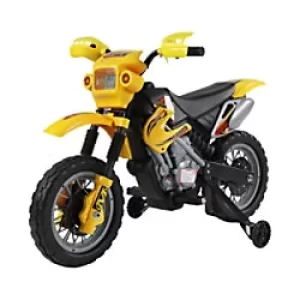 image of HOMCOM Kid Electric Motorbike 301-008YL Yellow