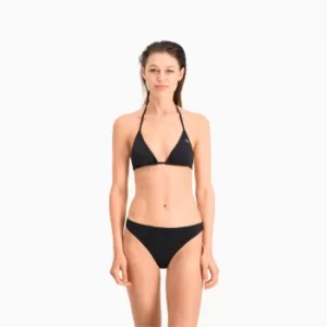 PUMA Swim Womens Classic Bikini Bottom, Black, size Large, Clothing