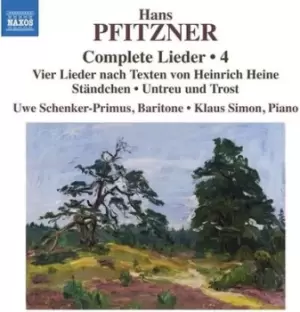 Image of Hans Pfitzner Complete Lieder - Volume 4 by Hans Pfitzner CD Album