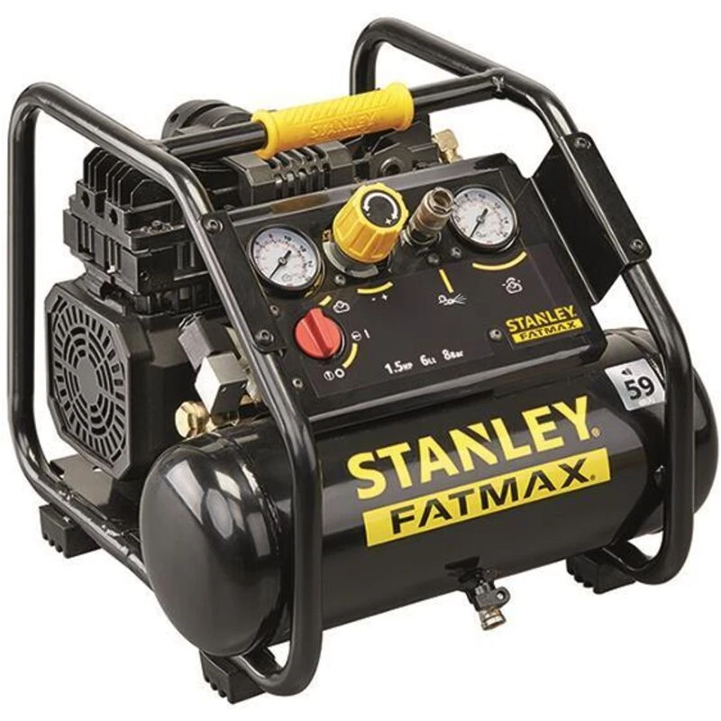 Image of Stanley Stanley Air Compressors FMXCMS156HE FatMax SILTEK Compressor 1.5 HP 8 Bar FMXCMS156HE