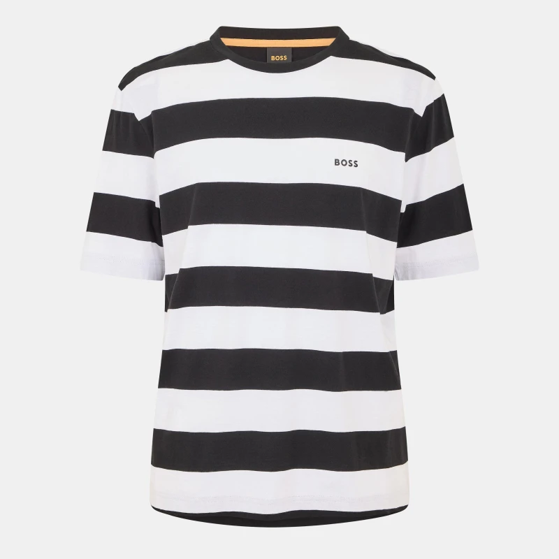 Image of Boss Mens Talesstripe T-Shirt Black male S