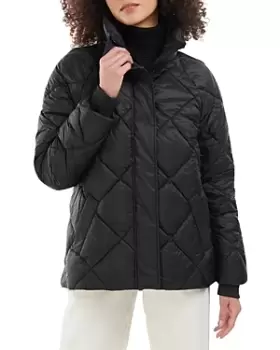 Image of Barbour Hoxa Funnel Neck Quilted Coat