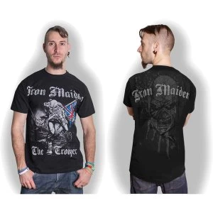 Image of Iron Maiden - Sketched Trooper Unisex Large T-Shirt - Black