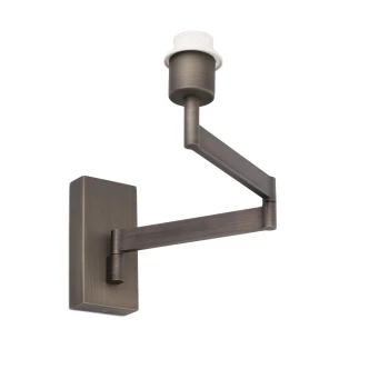 Image of Artis 1 Light Indoor Adjustable Wall Lamp Bronze - Shade Not Included, E27