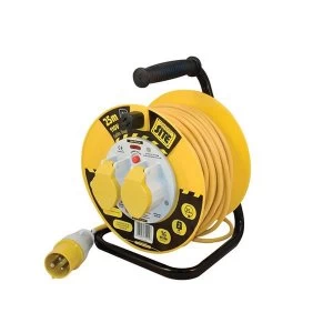 Image of Masterplug Cable Reel 110V 16A Thermal Cut-Out 25m