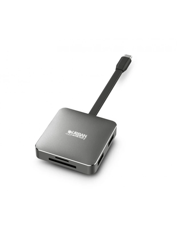 Image of Urban Factory Urban Factory HUBEE LIGHT USB 3.2 Gen 1 (3.1 Gen 1) Type-C Grey TCM05UF