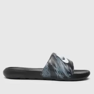 image of Nike Black And Blue Victori One Sandals