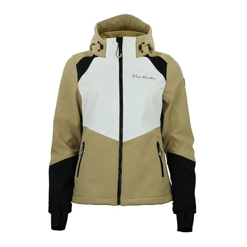 Image of Womens jacket Peak Mountain Softshell Ametisffb Marron Female S