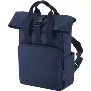 image of Mini Recycled Twin Handle Backpack (One Size) (Navy Dusk) - Bagbase