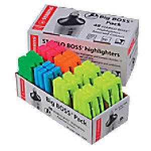 image of STABILO Highlighter Boss Original 2mm Assorted 48 Pieces