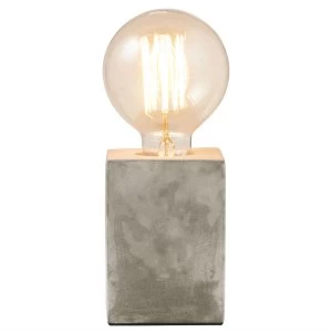 image of Gingersnap Mintage Concrete Table Lamp - Square