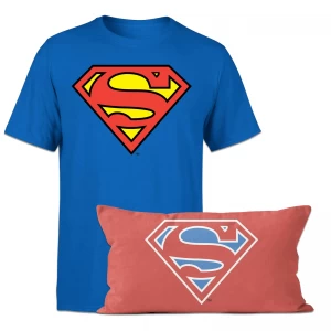 Superman T-Shirt And Cushion Bundle - Womens - M