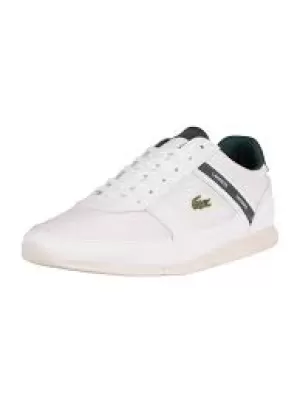 image of Lacoste Menerva Sport 0121 1 CMA Trainers - White/Dark Green