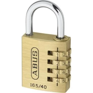 image of ABUS 165 Series Brass Combination Open Shackle Padlock