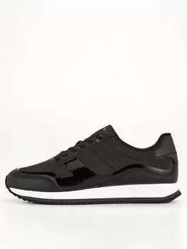 Image of Calvin Klein Low Top Heat Bonded Trainer - Black, Size 46, Men