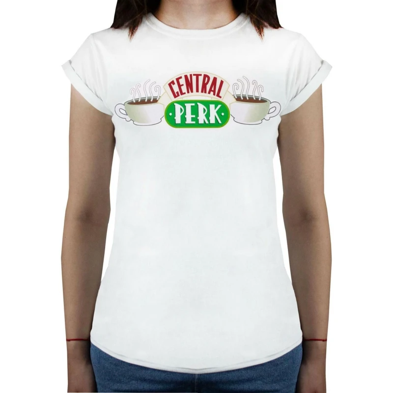 Image of Friends Short Sleeved T-Shirt White female