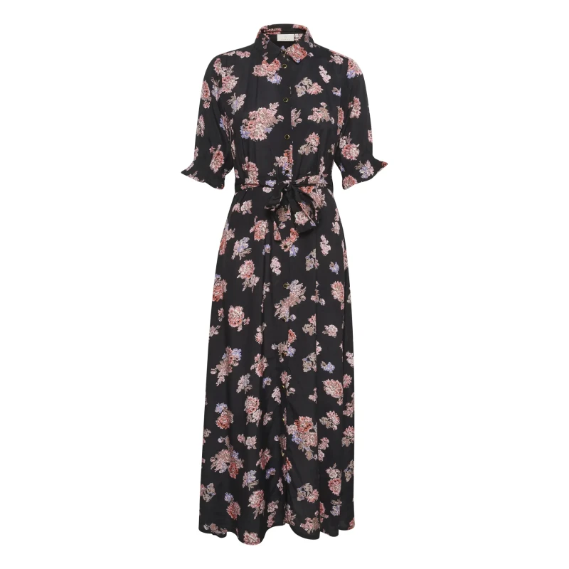 Image of Kaffe Womens long dress KAFFE Velana Noir Female 44