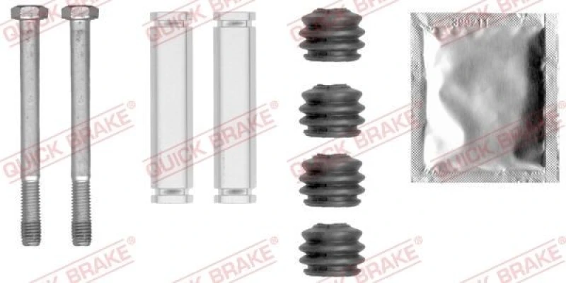 Image of QUICK BRAKE Guide sleeve kit, brake caliper QUICK BRAKE 113-0019X