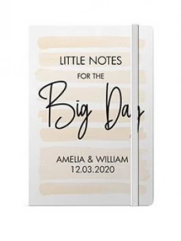 Image of Personalised Little Notes For The Big Day A5 Hardback Notebook