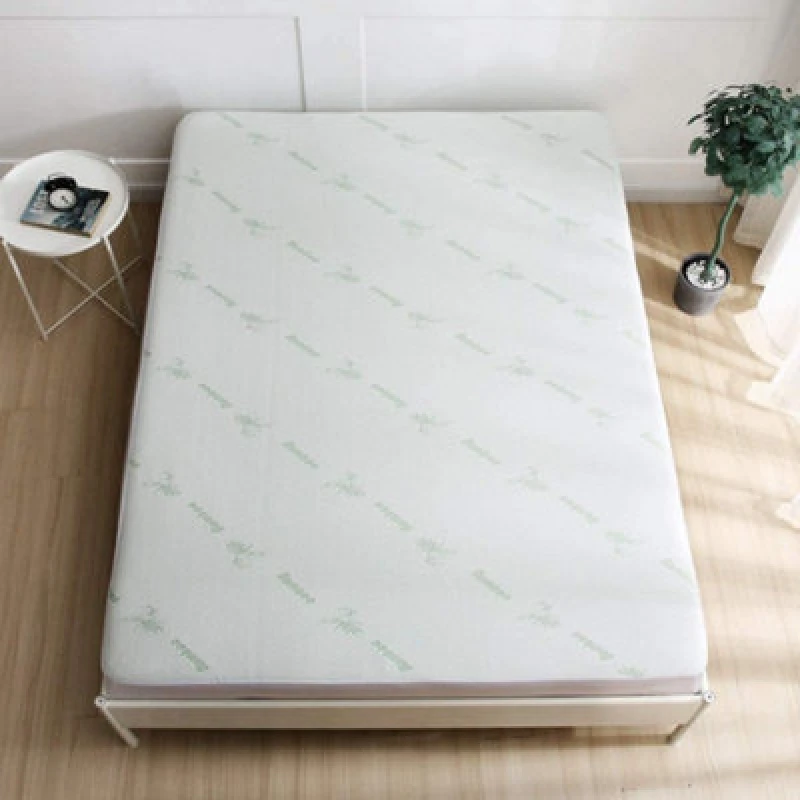 Image of HomeSpace Direct Bamboo Waterproof Mattress Protector White