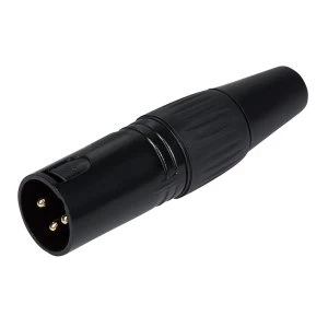 Image of ProSound XLR Male Connector 3 Gold Plated Copper Contacts Zinc Diecast Shell