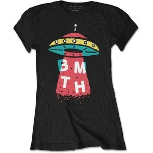 Image of Bring Me The Horizon - Alien Womens Large T-Shirt - Black
