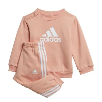 Image of adidas Badge of Sport Jogger Set Kids - Pink/White