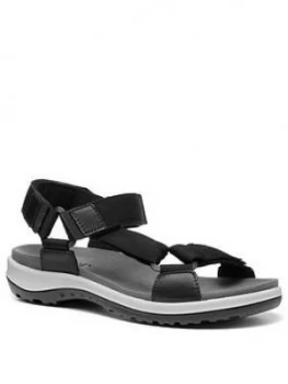 image of Hotter Escape Casual Walking Sandals - Black