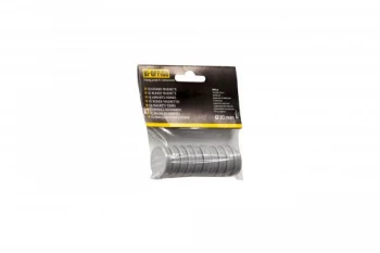 Image of Bi-Office Round Magnets 30mm White PK10