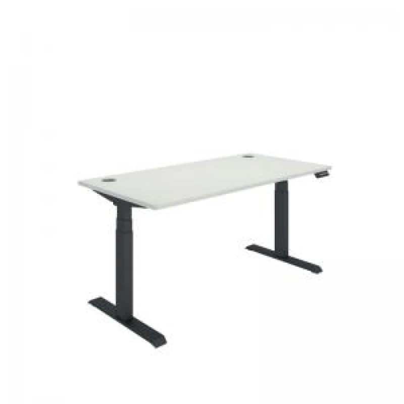 Image of Polaris Dual Motor Sit/Stand Desk 1600x800 White/Black KF800131