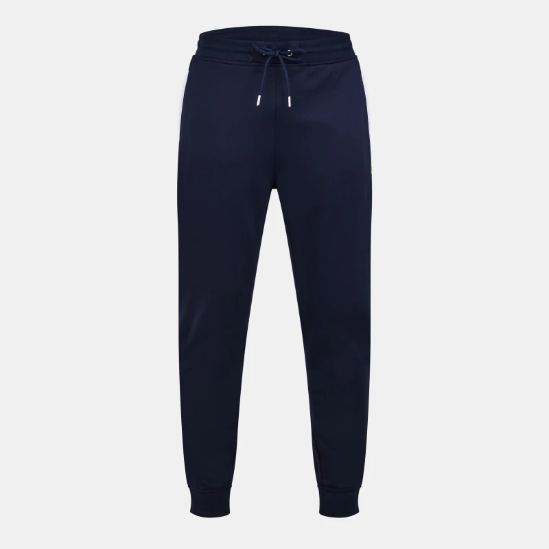 Image of Luke Mens Francis Closed Hem Jersey Joggers Navy White male X Large