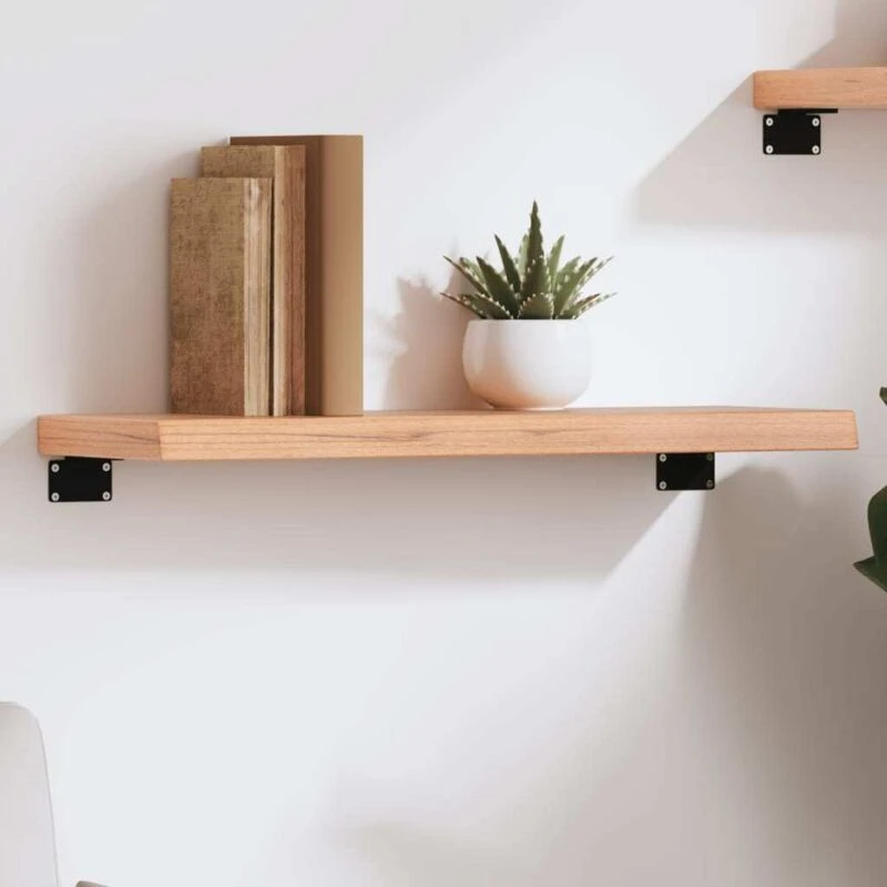 Image of VIDAXL Vidaxl - Wall Shelf Light Brown 60x20x4cm Treated Solid Wood Oak 8720845813635
