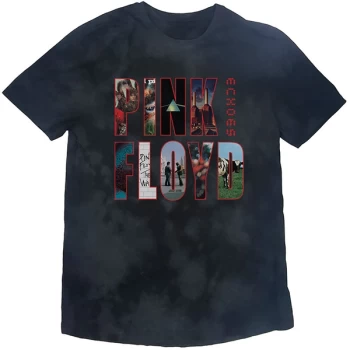 Image of Pink Floyd - Echoes Album Montage Unisex Large T-Shirt - Black