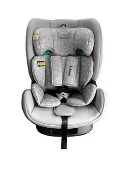 Image of My Babiie Dani Dyer Isize Grey Leopard Car Seat (76-150Cm)
