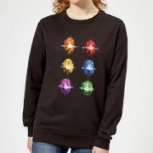 Avengers Infinity Stones Womens Sweatshirt - Black - 4XL