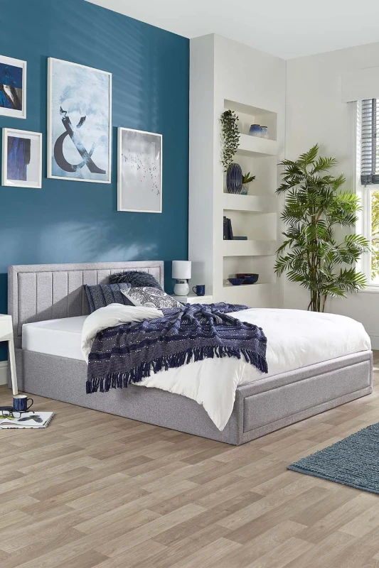Image of Aspire Aspire Cotswold Double End Lift Ottoman Bed - Grey