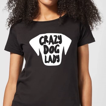Image of Crazy Dog Lady Womens T-Shirt - Black - 5XL