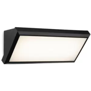 image of Firstlight Nitro LED Resin Wall Light Black with White Polycarbonate Diffuser IP65