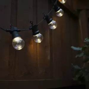 Image of 20 Black IP44 8.7m LED Warm White Festoon Lights