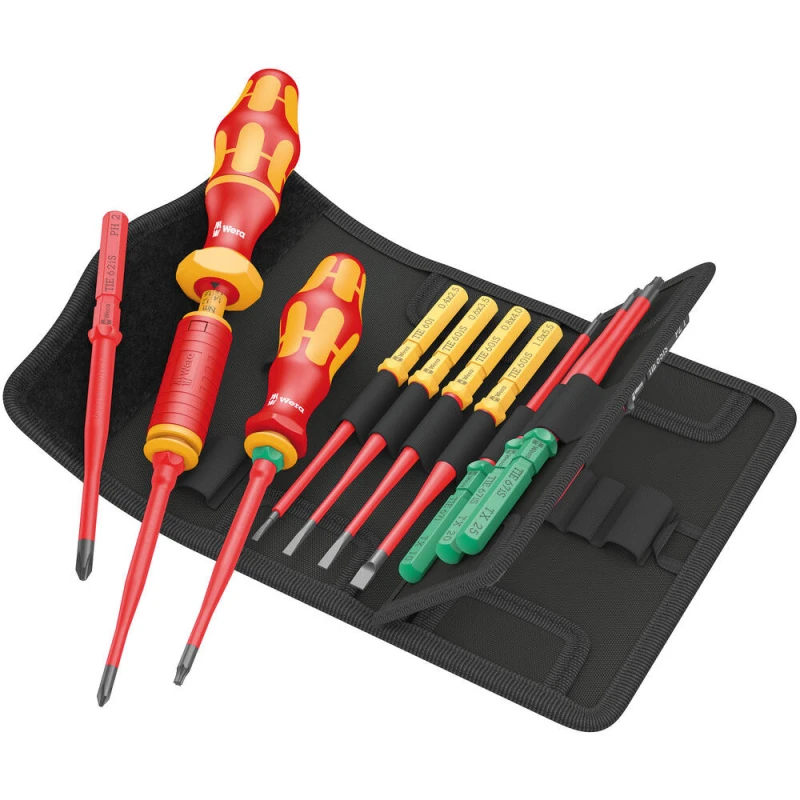 Image of Wera Kraftform Kompakt 16 Piece VDE Insulated Torque Screwdriver Set 1.2 - 3Nm 5006609001