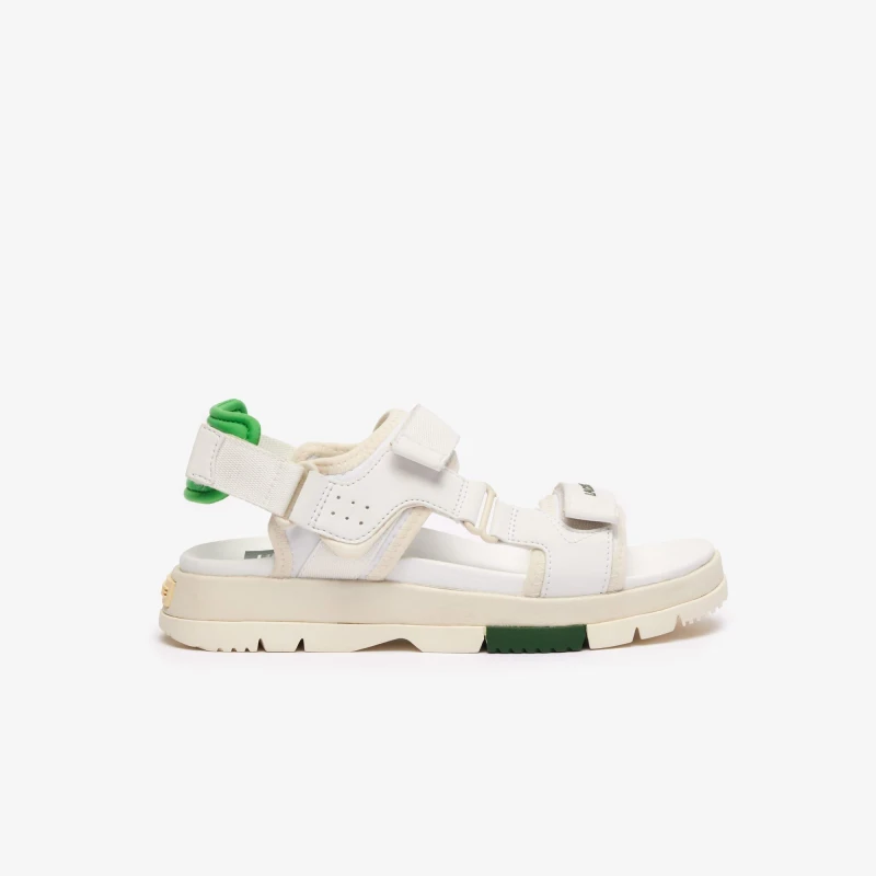 Image of Lacoste Suruga Premium Sandals - White White 3