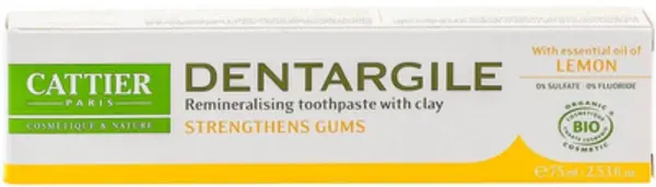 image of Cattier Paris Dentargile Clay Lemon Toothpaste 75ml