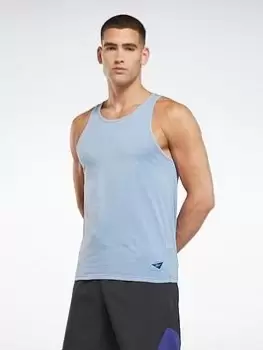 Image of Reebok Les Mills Natural Dye Tank Top, Purple Size XL Men