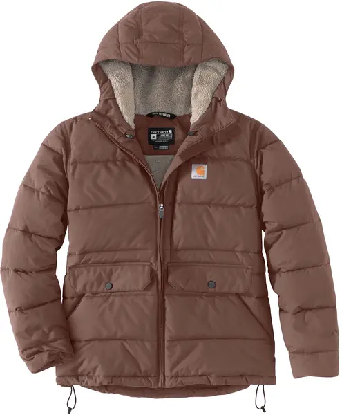 Image of Carhartt Relaxed Midweight Utility Ladies Jacket, brown, Size XS for Women
